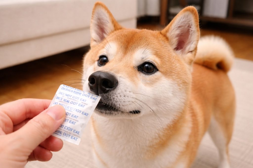 犬が乾燥材を食べちゃった！危険性は？吐かせたらNG？中身の種類や正しい対処法について