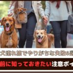 【犬連れ旅でやりがちな失敗6選】出発前に知っておきたい注意ポイント