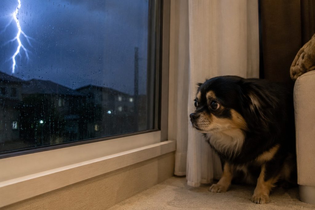 犬が雷を怖がる理由は音だけじゃない？犬が雷を嫌う理由とNG対応、正しい接し方を解説！