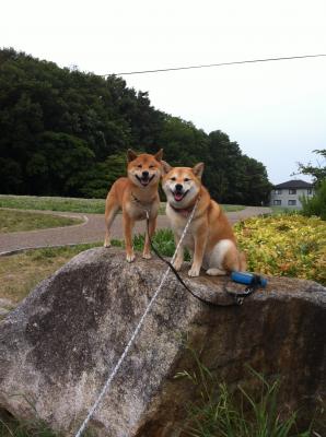 2人でにっこり