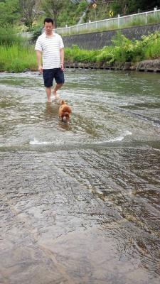 はじめての川遊び