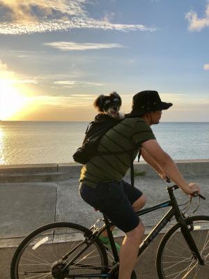 おとーさんとのサイクリング