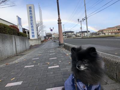 福島での虹とぼくちん