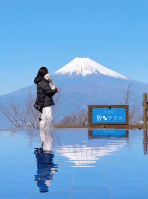 富士山と小さな相棒
